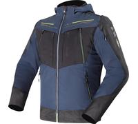 LS2 Zirconium Evo Chaqueta Textil de Motocicleta Impermeable, Azul/Negro/Amarillo, Talla 2XL