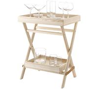 LSA Gin GN10 - Juego para servir bebidas, grande, transparente, con bandeja de fresno
