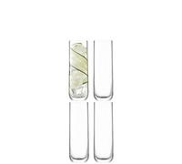 LSA International Borough BG04 Vaso de tubo, 420 ml, 4 unidades, transparente