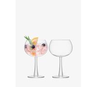 LSA International Copa de Vidrio para Ginebra, Transparente, 420ml, Cristal, 2 Unidad (Paquete de 1)