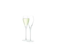LSA International Copa de Vidrio para Prosecco, Transparente, 250ml, Paquete de 2, Cristal, 250 ml, 2 unidades