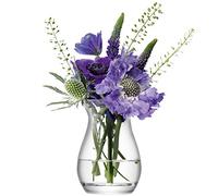 LSA International Flower FW26 Minijarrón, 9.5 cm de alto, transparente