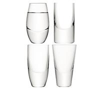 LSA International G1011-00-301 Vaso de Vodka, Lulu, Transparente, 50-55ml, Paquete de 4, Cristal