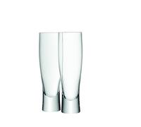 LSA International G1025-20-991 Vaso para Cerveza Lager, Transparente, 550ml, Paquete de 2, Cristal