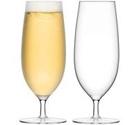 LSA International G1226-16-991 Copas de Cerveza Pilsner, Transparente, 450ml, Paquete de 2, Cristal, 450 ml