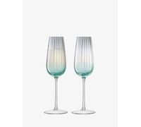 LSA International G1332-09-151 Copas Hechos a Mano Champán, Dusk, Verde/Gris, 250ml, Paquete de 2, Cristal