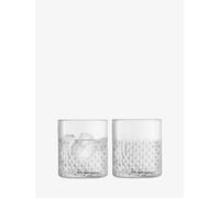 LSA International G1641-12-148 Vaso con Textura de Mimbre, Transparente, 330ml, Paquete de 2, Cristal, Claro