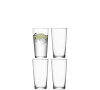LSA International Gio GI19 Vaso de zumo, tamaño grande, 320 ml, 4 unidades, transparente