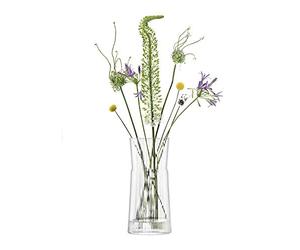 LSA International GIO Line Lantern/Jarrón H38cm Transparente 1 Unidad Vidrio soplado en Boca y Hecho a Mano GI32