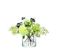 LSA International Jarrón/portavelas con forma de columna, 17 cm de alto x 17 cm de diámetro, transparente 1 unidad Vidrio soplado y hecho a mano CO20