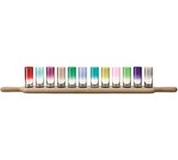 LSA International - Paddle - Gran set para Vodka con tabla de madre de roble, L77cm, Varios colores