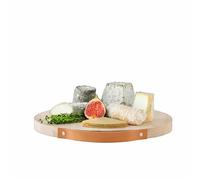 LSA International UT42 - Tablero de Utilidad Fresno y Mango de Cuero Ø35 cm