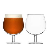 LSA International Vaso de Cerveza Artesanal, Transparente, 550ml, Cristal, 2 Unidad (Paquete de 1), 2