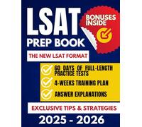 LSAT Prep Book: Full-Length Practice Tests + Strategy Blueprints for Every Section | Logical Reasoning, Reading, and Analytical Skills for a 170+ Score | Proven Study Plan + Bonus Resources