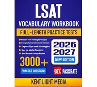 LSAT Vocabulary Workbook 2026-2027: Complete Test Review, Practical Exercises, Proven Strategies and Detailed Explanations to Master and Learn the key words of the LSAT Exam