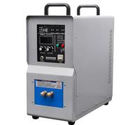 LSBHPPD 15KW Induction Heater Horno Alta Frecuencia - 30-80KHz,Calefacción Templado Recocido,Soldadura Fuerte Acero/Cobre/Oro/Plata,Equipo Refrigeración Integrado