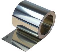 LSCAILIAO 304 Rollo de Acero Inoxidable - Chapa y lámina de Metal para artesanías. Equipo electrónico. Ancho 100mm x Largo 2000mm,Thickness 0.25mm