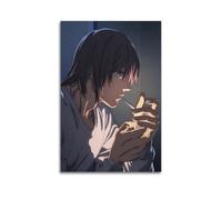 LSCUTBN Póster de anime Chainsaw Man, 3 pósteres decorativos de lienzo para pared e impresión artística moderna para decoración de dormitorio familiar, 20 x 30 cm