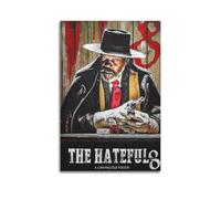 LSCUTBN Póster decorativo de la película The Hateful Eight, 4 pósteres decorativos para pared e impresión artística moderna para dormitorio familiar, 30 x 45 cm