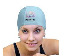 LSDINDF Gorro de natación Personalizado para niños, Gorro de natación con tu Nombre/Foto/Logo, Gorro de natación Personalizado para Mujeres y Hombres, fácil de Poner y Quitar, Resistente al desgarro.