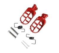 LSDSAAZA para Yamaha PW50 80 TW200 XR50R CRF50 CRF70 CRF80 CRF100F Reposapiés Motocicleta Kit Estriberas Moto(Red 1 Pair)