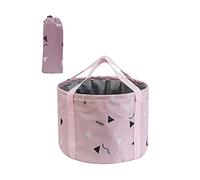 Lseqow Cuenca de baño de pies plegable portátil plegable bañera de pies de viaje cubo de agua plegable para acampar lavado