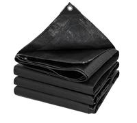 LSFYYDS Lona Negra Tarpaulin Impermeable Protector Solar Aislamiento Térmico Gruesa Exteriores Sombrilla Lluvia Tarp(Size:3x4m)