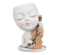 LSFYYDS Maceta de Cabeza,Maceta de Cabeza,Jarrón Lindo con Forma de Cabeza,Maceta de Cabeza,Maceta de Cara para Decoración de Jardín Interior y Exterior (1)