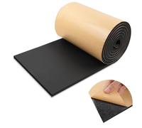 LSGCQ Rollo de espuma adhesiva multifuncional placa de espuma de neopreno para juntas alfombrilla antivibraciones (300mm×12mm×3m, Negro)
