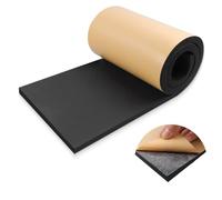 LSGCQ Rollo de espuma adhesiva multifuncional placa de espuma de neopreno para juntas alfombrilla antivibraciones (300mm×19mm×1,5m, Negro)