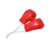 LSGGTIM Un Par Mini Guantes De Boxeo, Gloves Guantes Gadget Boxeo Llavero Boxeo,Colgante Interior del Coche De Los Guantes De Boxeo,(Rojo)