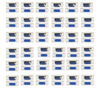 Lsgoodcare 40 conectores de soldadura RS232 paralelo DB15 de puerto serie VGA de 15 pines macho hembra, 3 filas D-SUB de 15 pines de montaje recto