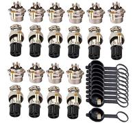 Lsgoodcare - Conectores de conector de aviación (30 unidades, 16 mm, 4 pines, conector de cable de aviación hembra/macho, CA 200 V, 5 A, GX16-4 pines, conector de panel de rosca de chasis de metal