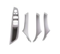 LSHIJI Manijas Interiores Para Coche Reposabrazos de puerta Interior calidad, Panel embellecedor, tirador, conjunto repuesto for BMW 5 Series F10 F11 F18 520i 523i 525i 528i 535i(Gray LHD 4PCS)
