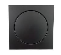 LSHIJI Rejilla Desague Ducha Desagüe de Suelo Que rebota con Pedal Negro de Acero Inoxidable de 20x20cm, Prensa for Inodoro, desagüe de Suelo de baño Desague Ducha