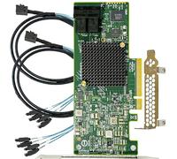 LSI 9300-8i - Tarjeta controladora Raid PCI E 3.0 12 Gbps HBA Modo IT ZFS FreeNAS unRAID Expander + 2 Cables SFF-8643 SATA