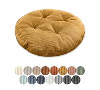 Lsjoaw Cojín de asiento redondo 30cm grosor 6cm 1 pieza cojín de suelo redondo almohadilla de asiento funda para silla almohadón cojín para silla almohadón funda para salón oficina sala de