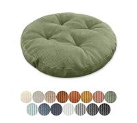 Lsjoaw Cojín de asiento redondo 35cm grosor 6cm 1 pieza cojín de suelo redondo almohadilla de asiento funda para silla almohadilla de asiento cojín para silla almohadón funda para salón oficina sala