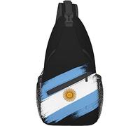 Lsjuee Argentina Sling Bag, Bandera Argentina Crossbody Sling Mochila Hombro Pecho Bolsa Viaje Senderismo Daypack