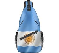 Lsjuee Argentina Sling Bag, Bandera Argentina Crossbody Sling Mochila Hombro Pecho Bolsa Viaje Senderismo Daypack