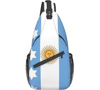 Lsjuee Argentina Sling Bag, Bandera Argentina Crossbody Sling Mochila Hombro Pecho Bolsa Viaje Senderismo Daypack