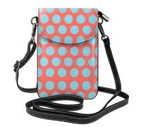 Lsjuee Bolso bandolera para teléfono móvil con diseño de lunares de Pascua, bolso cruzado de Pu para mujer, bolso cruzado pequeño, monedero, bolso de hombro