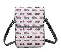 Lsjuee Bolso cruzado con patrón de los motores de fuego, bolso cruzado para teléfono móvil, bolso cruzado pequeño de Pu para mujer, bolso de hombro