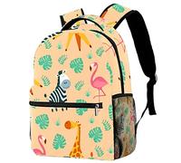 Lsjuee Cartoon Zebra Laptop Bags School Mochilas Bookbags Casual para viajes Estudiantes Trabajo