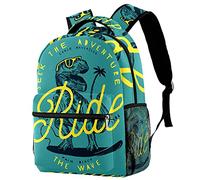 Lsjuee Dinosaur Adventure Pattern Mochila para computadora portátil Mochilas de viaje Mochila para mujeres Hombres Escuela Estudiantes universitarios Mochila para computadora portátil de 15 pulgadas