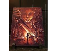 Lsjuee Halloween Michael Myers Retro Metal Tin Sign Vintage Classic Movie Poster Halloween Wall Art Metal Tin Sign Vintage Home Kitchen bar Pub Man Cave Decoración de pared 8X12 pulgadas