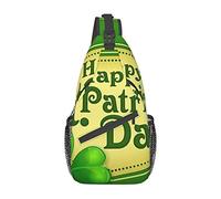 Lsjuee Happy St. Patrick'S Day Unisex Casual Diagonal Chest Bag, Crossbody bandolera multiusos Travel Hiking Daypack