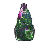Lsjuee Heaven Hummingbird Unisex Casual Diagonal Chest Bag, bandolera multiusos bandolera viaje senderismo mochila