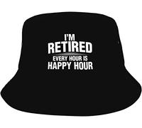 Lsjuee I'm Retired Every Day is Saturday Bucket Hat Hombres Mujeres Outdoor Leisure Shade Sun Bucket Hat