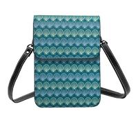 Lsjuee Imagen de Sealife con bandolera bajo el agua, bandolera para teléfono móvil, monedero pequeño de Pu para mujer, monedero, bolso de hombro